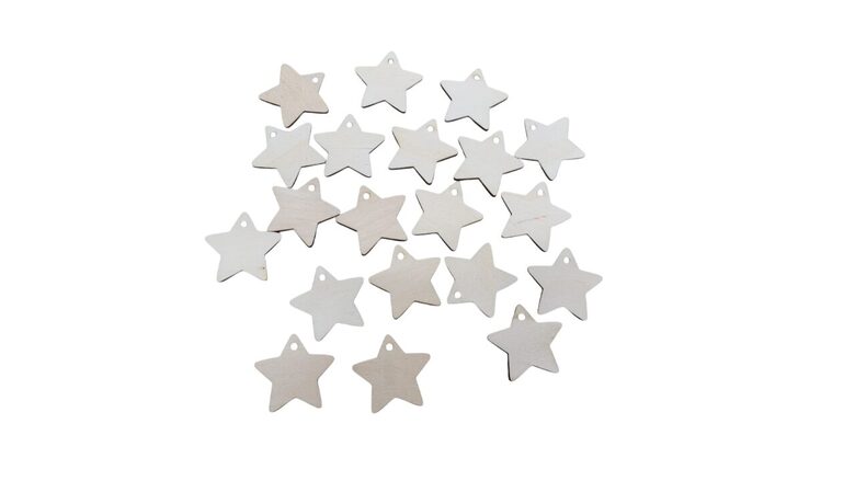 Zvaigznes koka sagataves | 40x37x3mm 